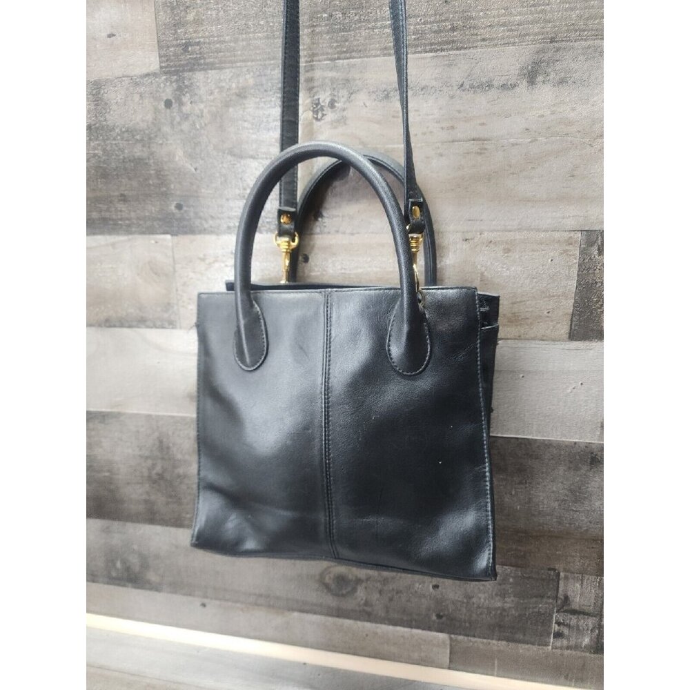 Giani Berini Basic Black Handbag With Crossbody S… - image 1